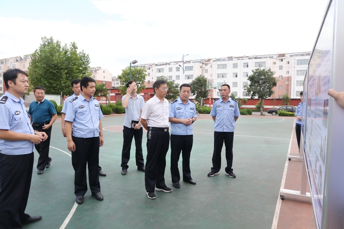 吕卫东局长实地督导基层基础建设交流会现场